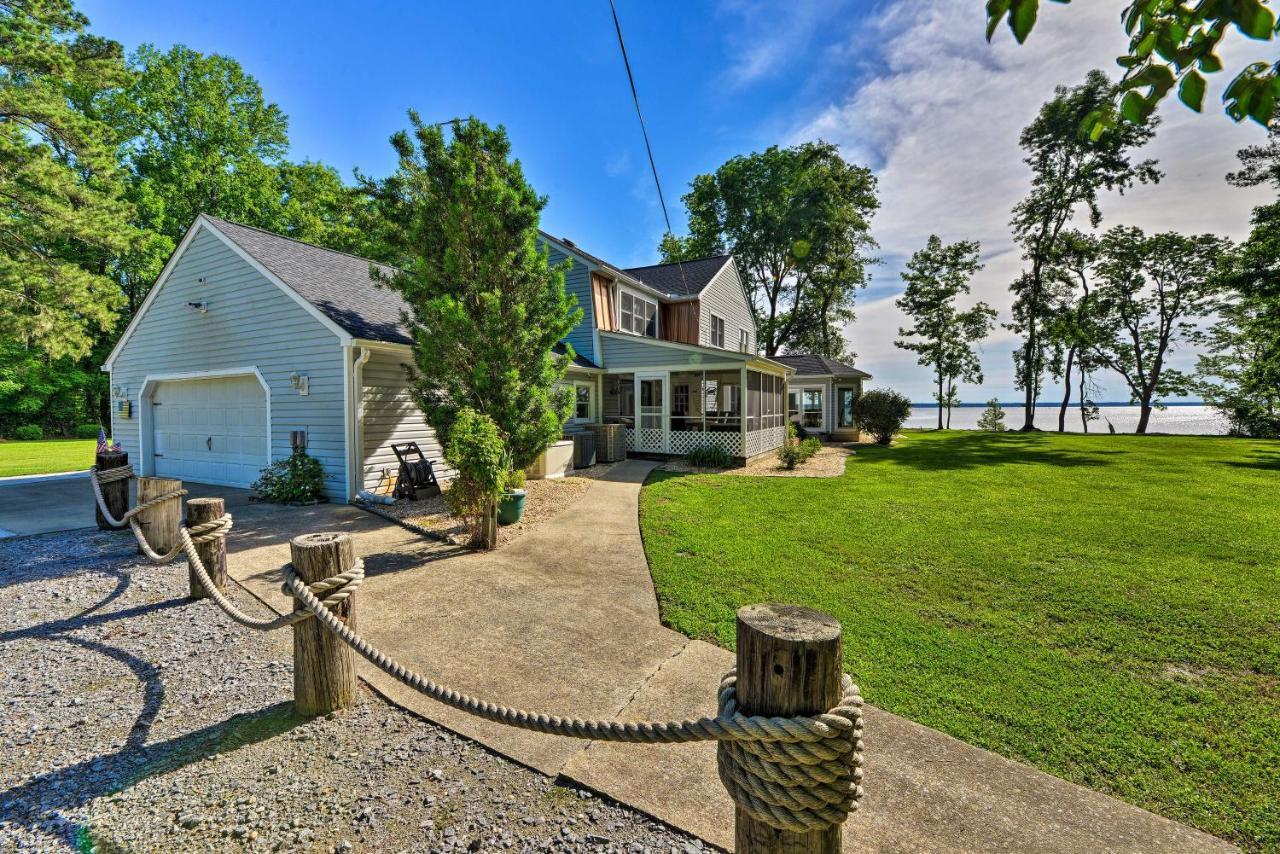 Bayfront Blounts Creek Home Private Beach And Dock! Whichard Beach Eksteriør billede