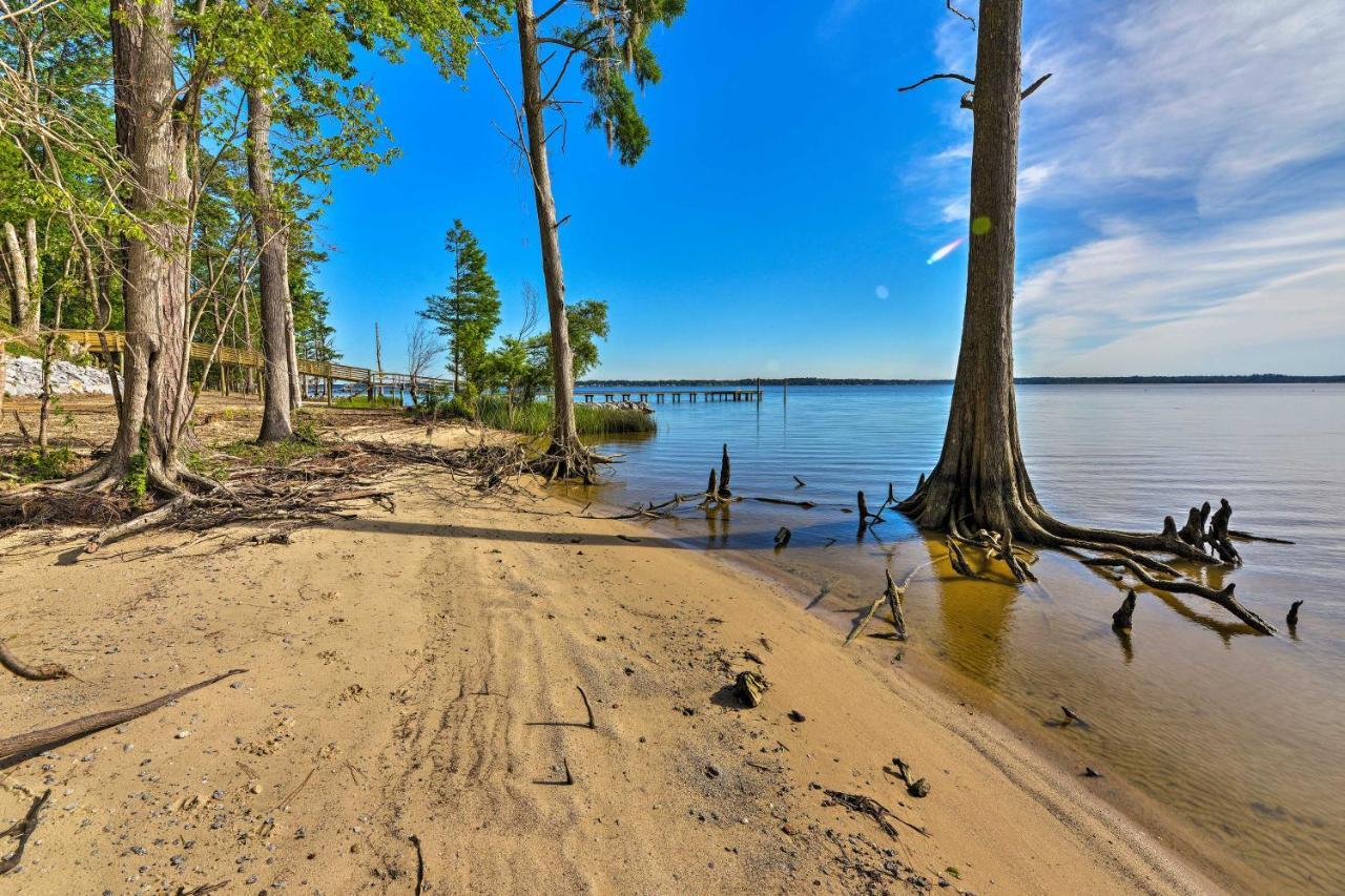 Bayfront Blounts Creek Home Private Beach And Dock! Whichard Beach Eksteriør billede
