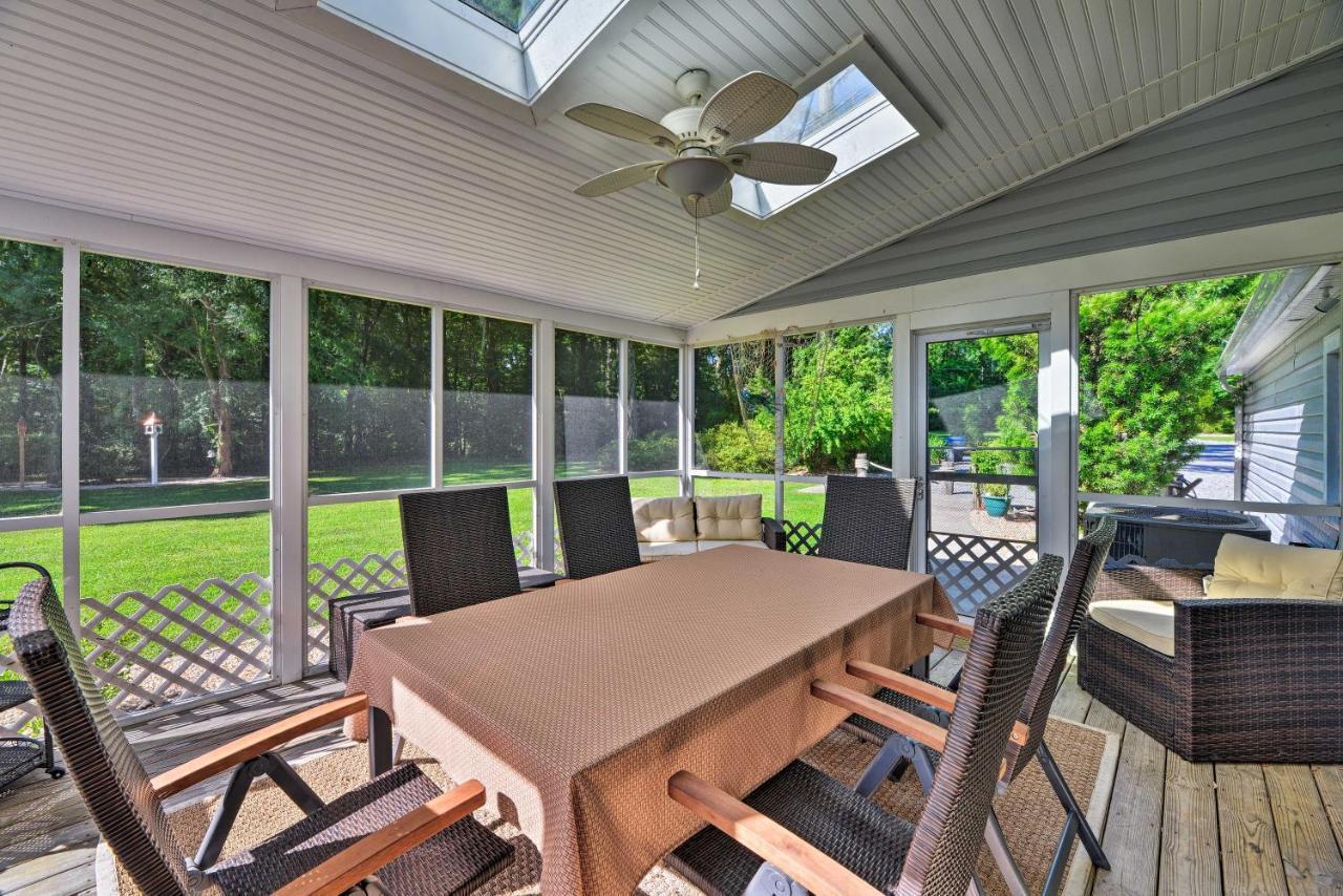 Bayfront Blounts Creek Home Private Beach And Dock! Whichard Beach Eksteriør billede