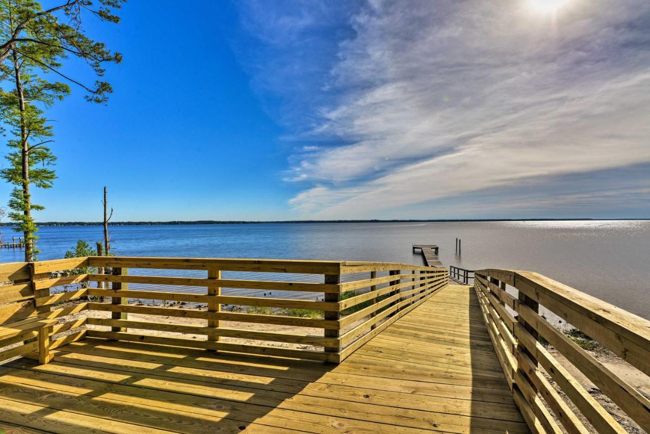 Bayfront Blounts Creek Home Private Beach And Dock! Whichard Beach Eksteriør billede
