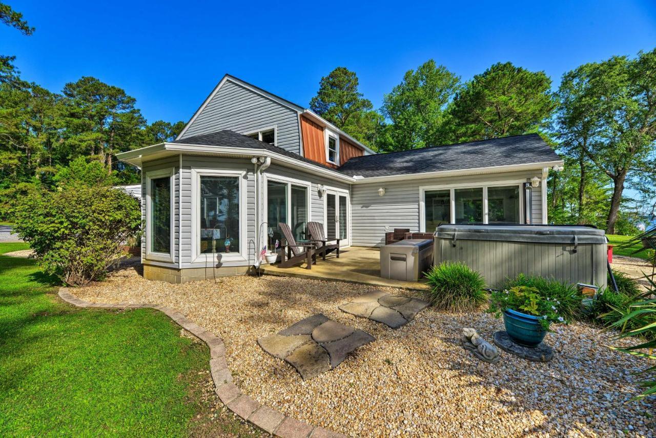 Bayfront Blounts Creek Home Private Beach And Dock! Whichard Beach Eksteriør billede