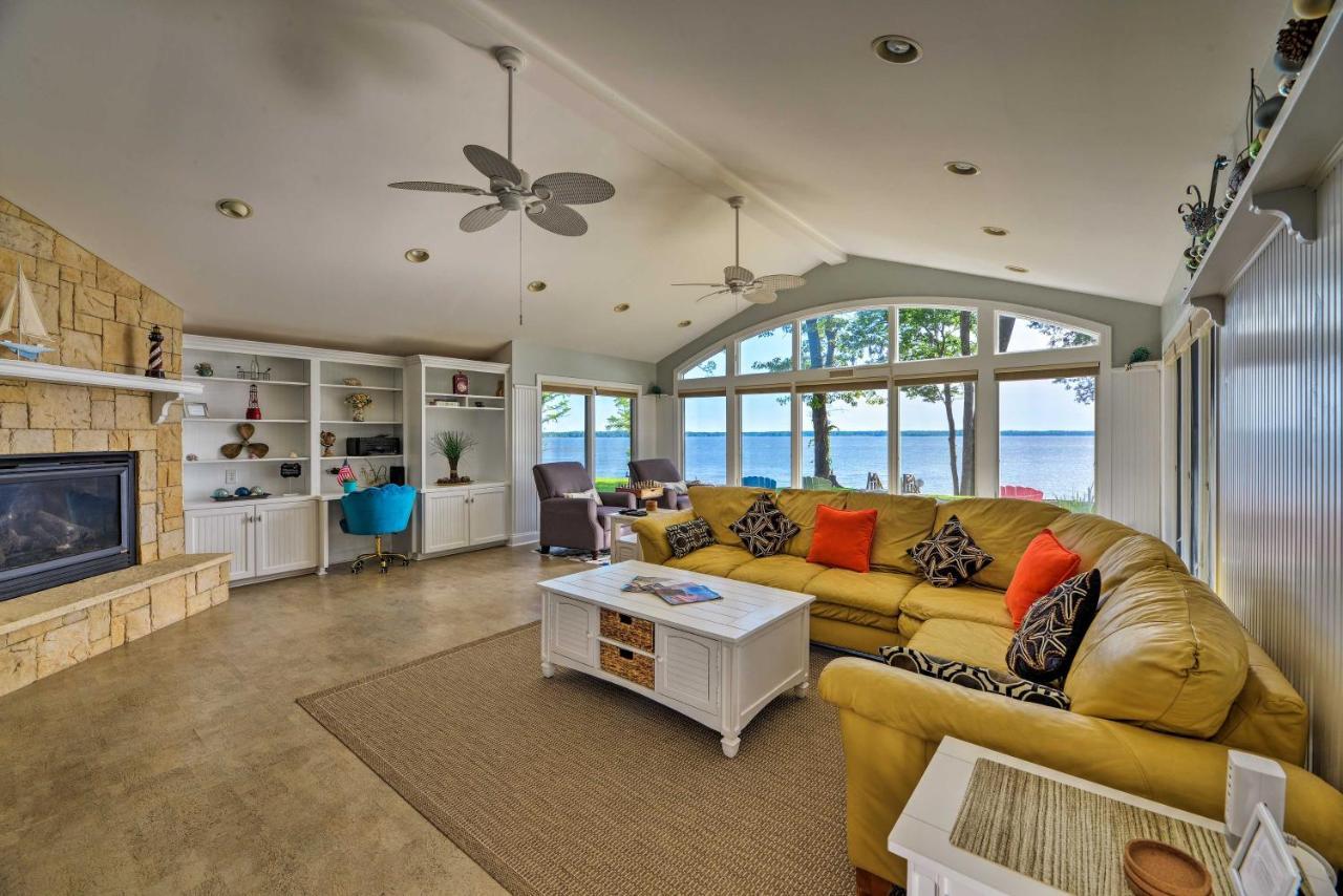 Bayfront Blounts Creek Home Private Beach And Dock! Whichard Beach Eksteriør billede